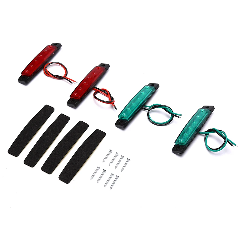 4 шт. Светодиодные длинные боковые лампы водонепроницаемые бортовые и