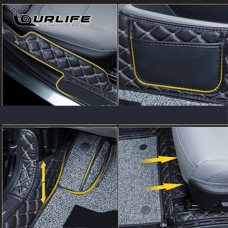 

Car Floor Mats Car Floor Mats Leather Carpets Interior Accessories Styling Decorative Parts Covers For Hyundai Tucson 2021 NX4