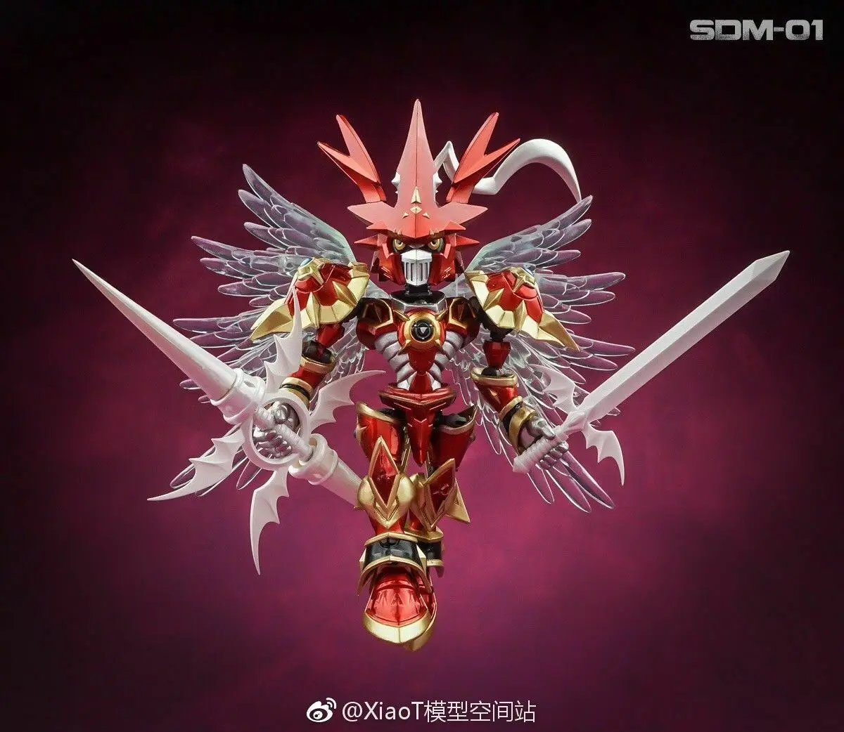 Digimon экс Рояль рыцарь Dukemon galantmon малиновый режим фигурка версия Q|Игровые фигурки и