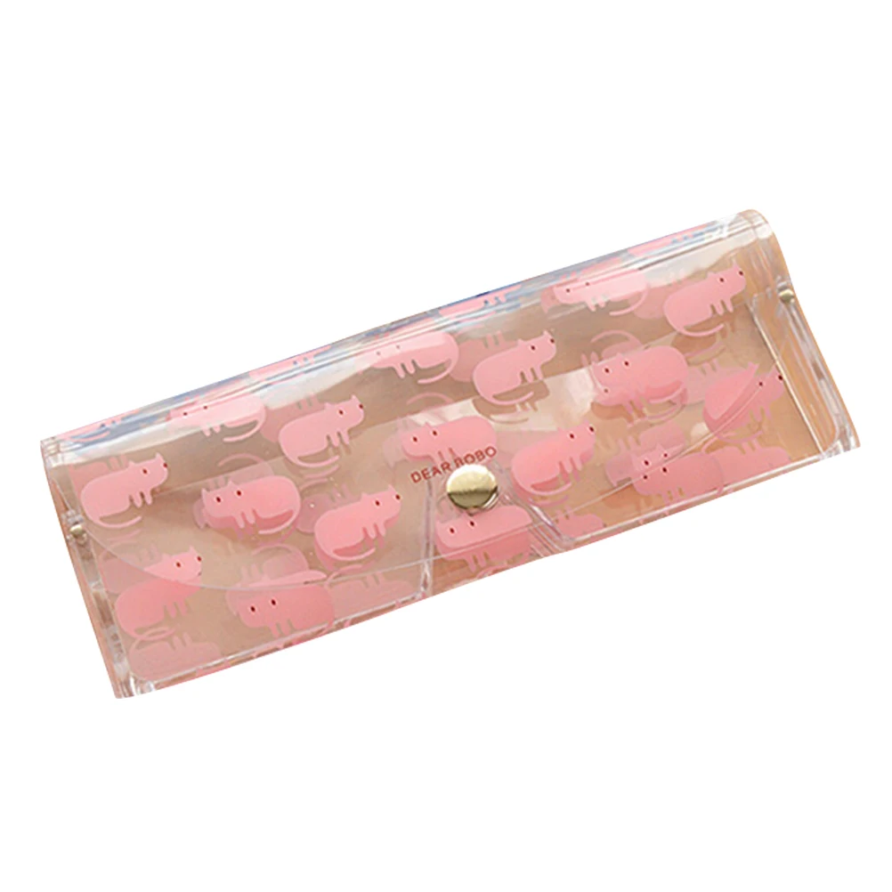 Прозрачный Чехол для очков футляр хранения солнцезащитных с мультяшным принтом