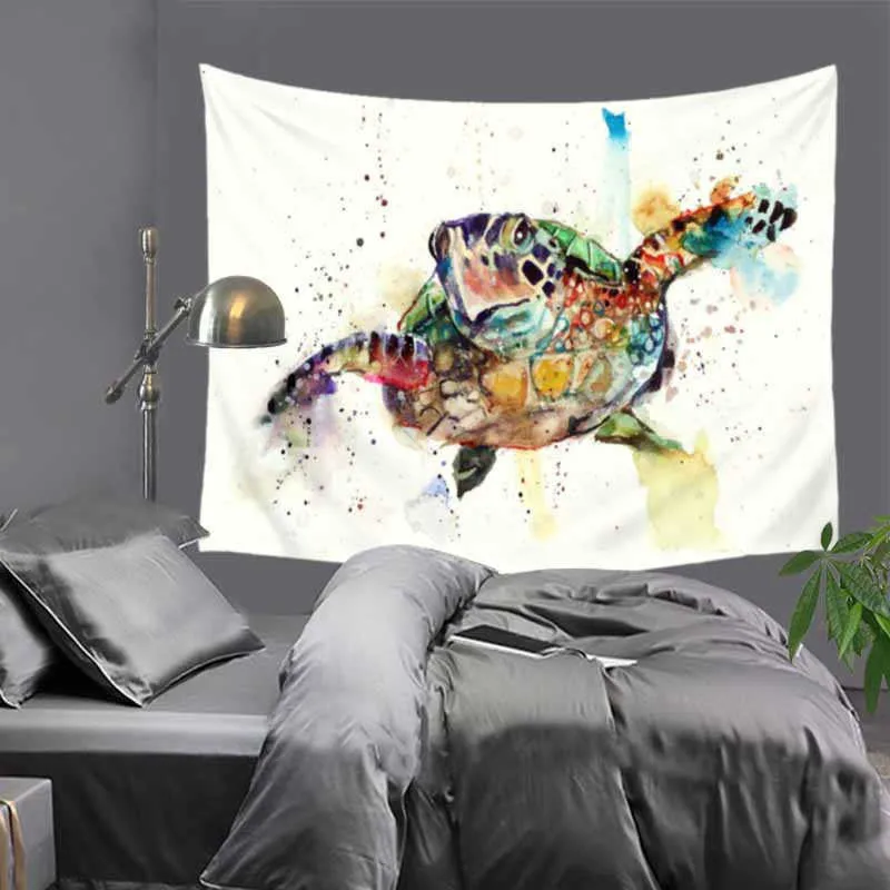 Гобелен дух приключений ЦИТАТА О рыбной черепахе тело осьминога дикой природы