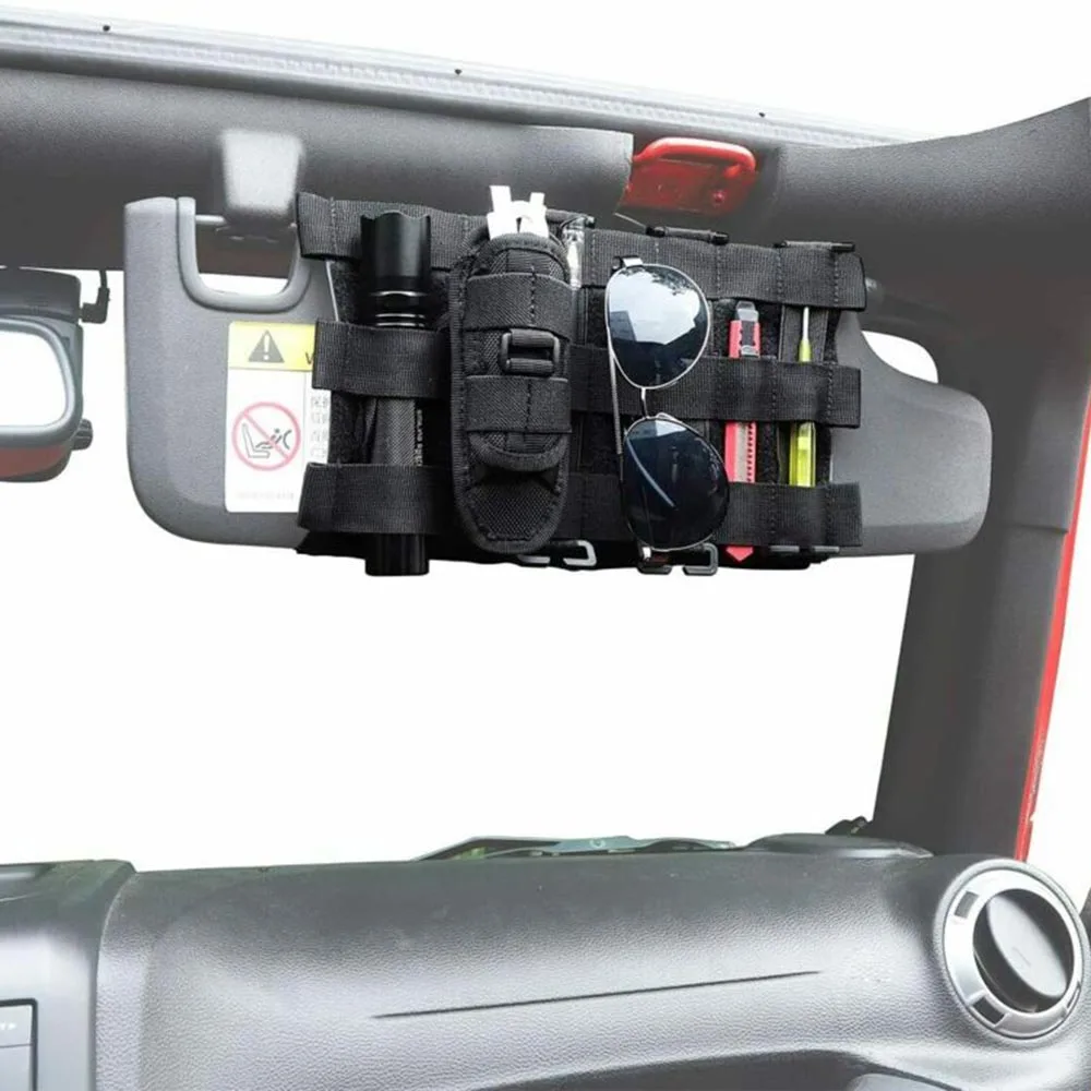 

Cover Visor Storage For Jeep Wrangler JK JL 2007-2020 Organizer Storage Sun Visor Reliable Hot Sale