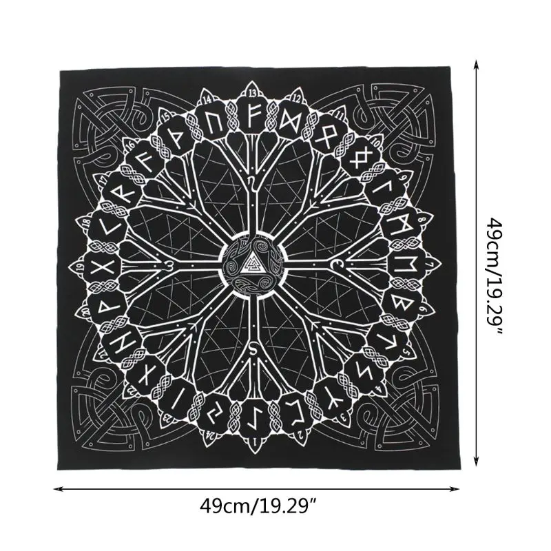 

Nordic Simple Rune Origin Tree Tablecloth Divination Runic Tarot Game Tarob