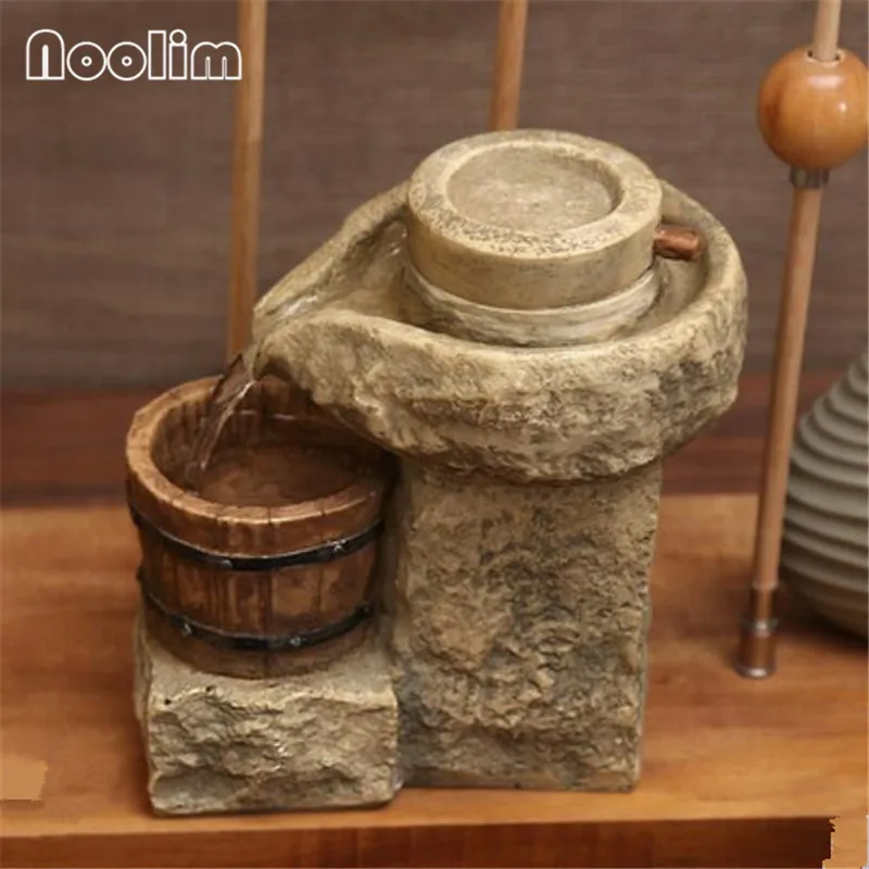 Персональный офисный Настольный фэн-шуй с колесом для комнатной гигрометрии