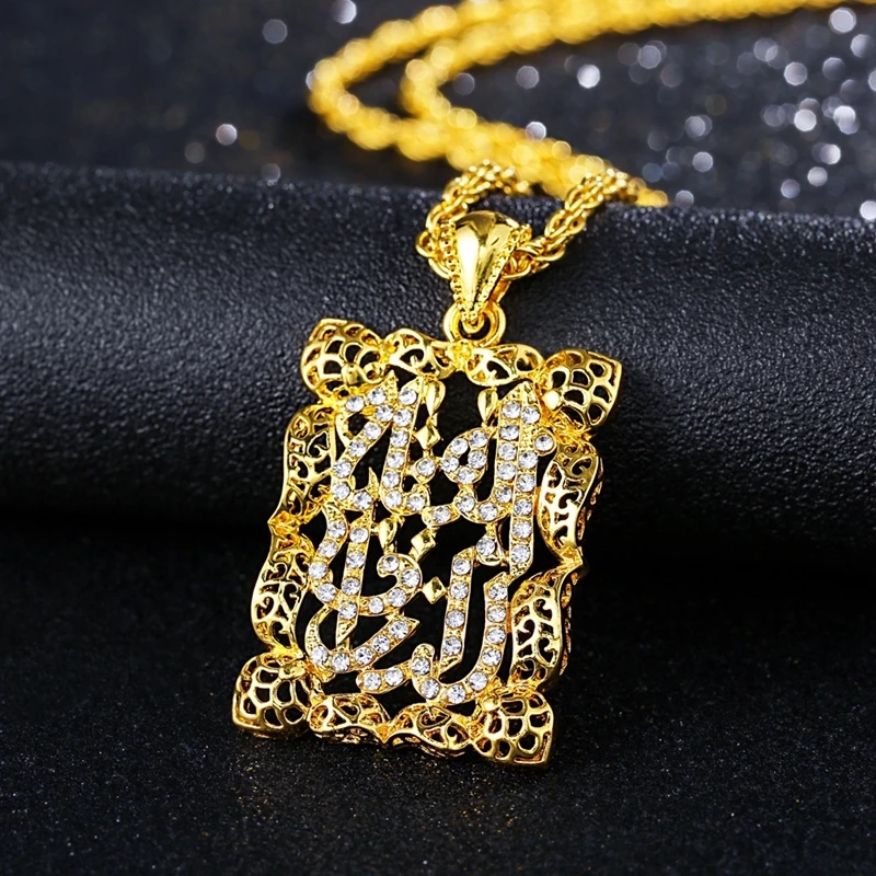

Necklace Ladies Sweater Chain Inlaid Diamond Gold Rune Necklace