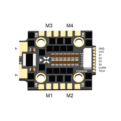 Foxeer REAPER Mini 4 в 1 45A ESC BL32 M3 Dshot150/300/600/1200 для радиоуправляемого дрона FPV Racing Freestyle |