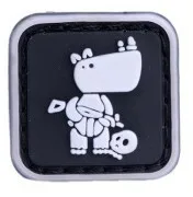 Small 2.5 cm Светящиеся ПВХ нашивки Светящиеся в темноте резиновые нашивки военный крюк назад спецназ OPS боевой дух нашивки тактическая аппликация эмблем боевые значки - Цвет: Small 2.5 cm