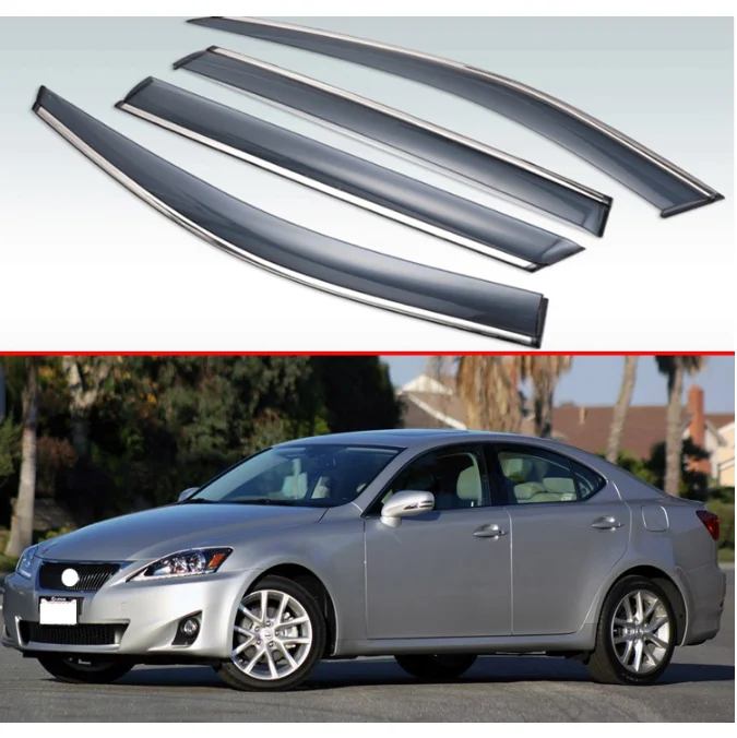 Пластиковый Наружный козырек для Lexus IS Class IS200 IS250 IS300 (XE20) 2006 2015 оттенки окна защита