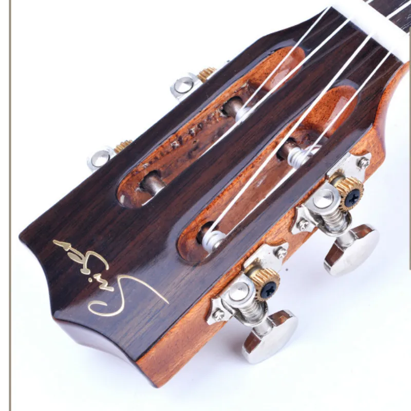 Укулеле 24 дюйма твердая ель палисандр Мини электрическая концертная