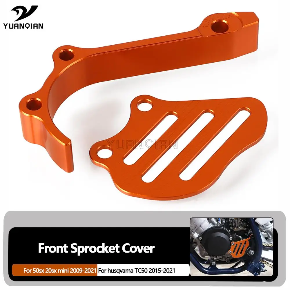 

Motorcycle Front Chain Guard Sprocket Protector For 20SX 50SX 20 50 SX Mini 2009-2021 2020 For Husqvarna TC50 TC 50 2015-2021