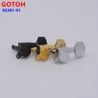 Подлинный оригинальный колпак для гитарных головок L3 + R3 GOTOH SG381-01, сделано в Японии, 1 комплект