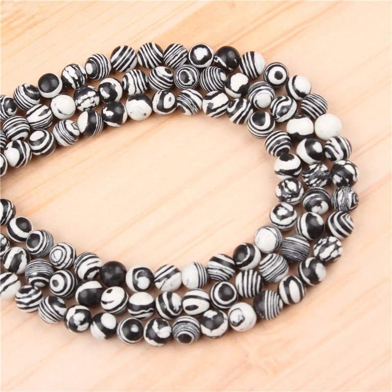 

Natural Striped Peacock 4/6/8/10/12mm Bead Round Bead Spacer Jewelry Bead Loose Beads For Jewelry Making DIY Bracelet