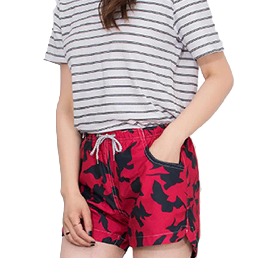 

Couple shorts Tropical Hawaiian Beach Shorts Drawstring Floral Printed Quick Dry Casual Loose Pants Summer Beach Shorts New Hot