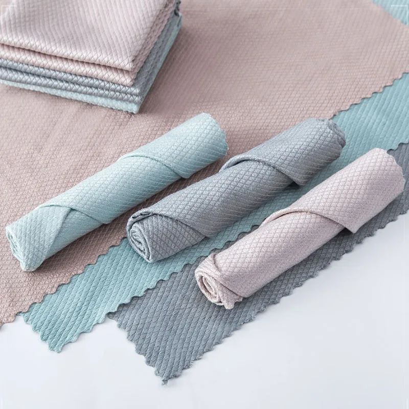 3 шт./компл. чистящая ткань кухонные полотенца для посуды очистки окон стекол