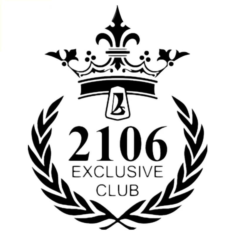 

Classic Fashion Car Sticker 2106 Exclusive Club Auto Decor Waterproof Vinyl Decal for Motorcycle Vaz Lada Suzuki Opel,18cm*15cm