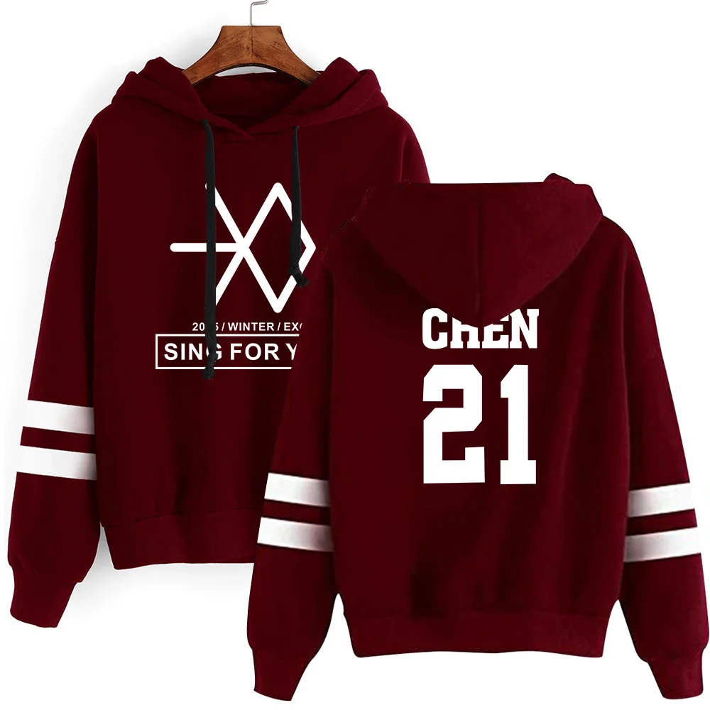 Kpop EXO милый женские худи Harajuku Повседневный Спортивный костюм Свободная Толстовка с капюшоном корейский стиль свободная толстовка с капюшоном женские флисовые толстовки