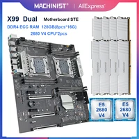 jingyue x99 d8 motherboard lga 2011 3 set kit with intel xeon e5 2680 v4 cpu2 128gb168gb ddr4 ecc ram memory support sata3 0