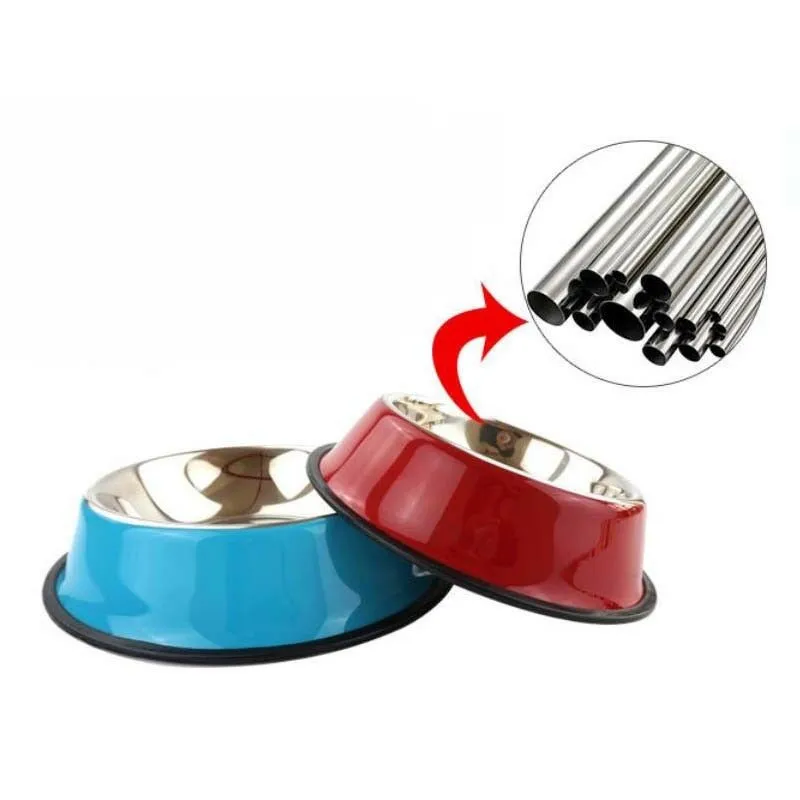 Портативная миска для щенков из нержавеющей стали питомцев новая кормушка