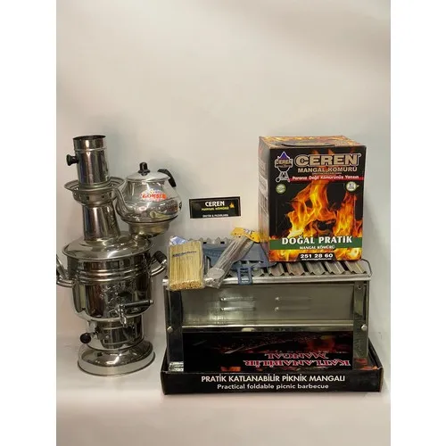 

Ceren Barbecue Luxury Urn Set Chrome