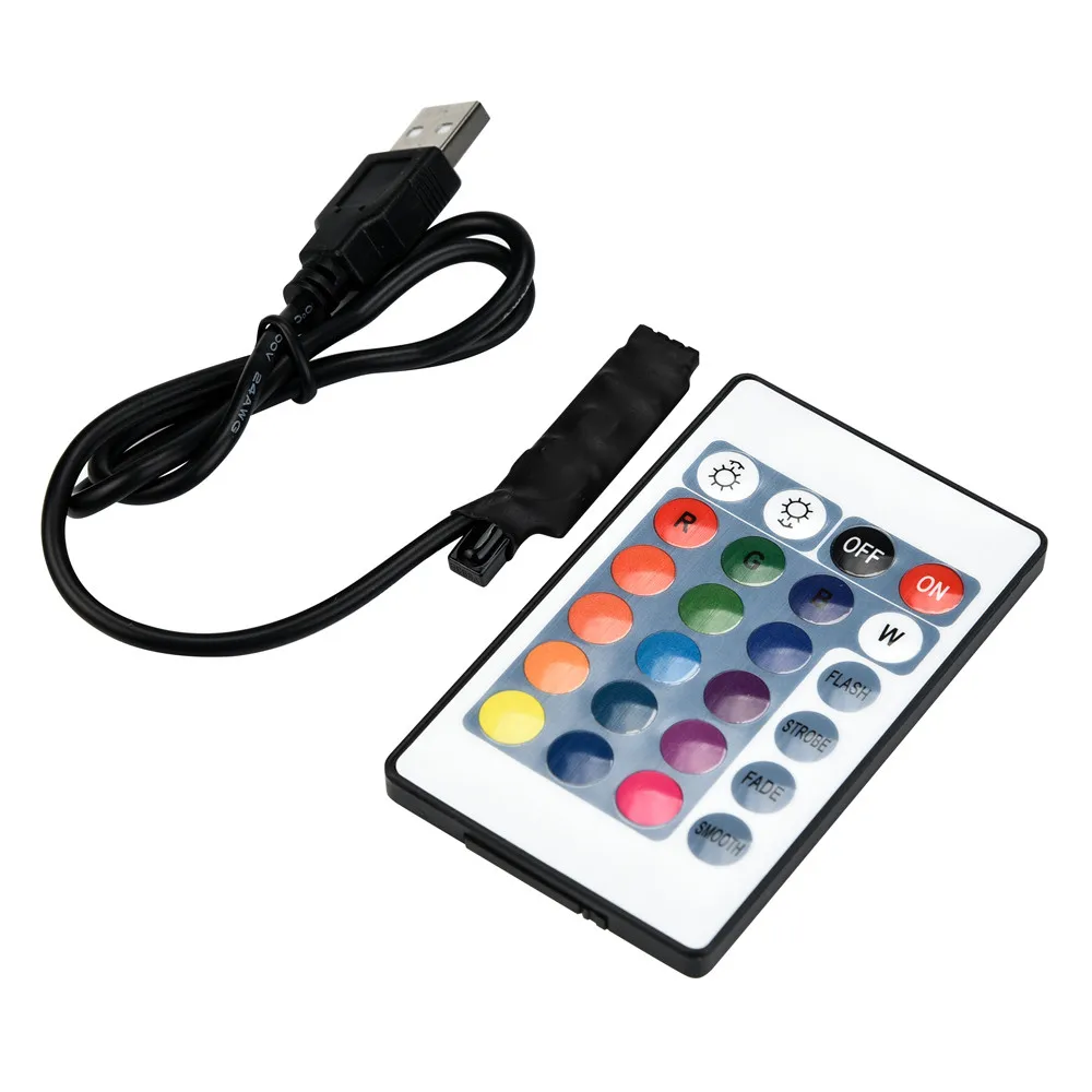 50-200 см USB светодиодный светильник ТВ лампа для задней панели 5050RGB изменение цвета