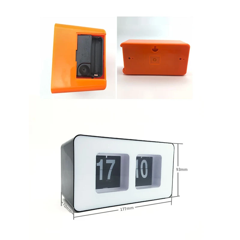 

New Retro Auto Flip Clocks Household Bedroom Digital Auto Flip Desk Clocks Classic Stylish Retro Desktop Page Kitchen Clock
