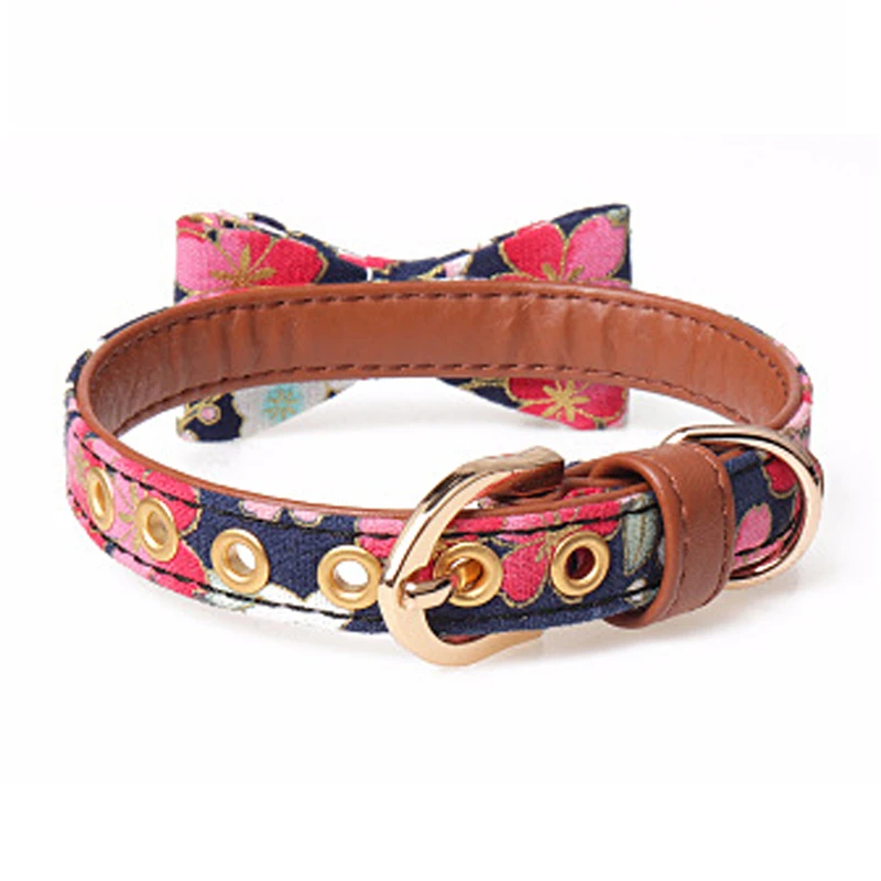 Милый ошейник и поводок для собак набор с галстуком-бабочкой мягкий Регулируемый