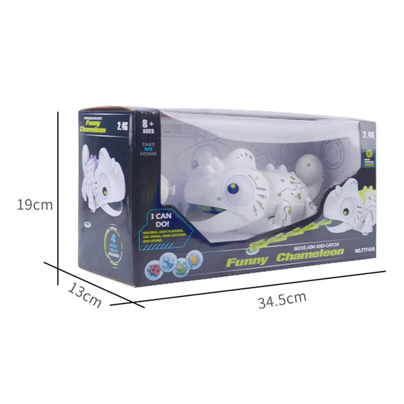 2.4CHz RC робот игрушки Хамелеон Pet сменный светильник пульт дистанционного