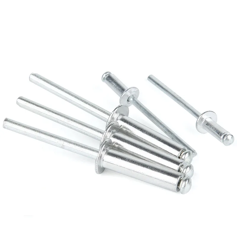 

Pull Rivet Aluminum Alloy Blind Rivets Core Pulling Rivet Riveting Fastener Round Head Open Type Puller Decoration Nail M4 M5