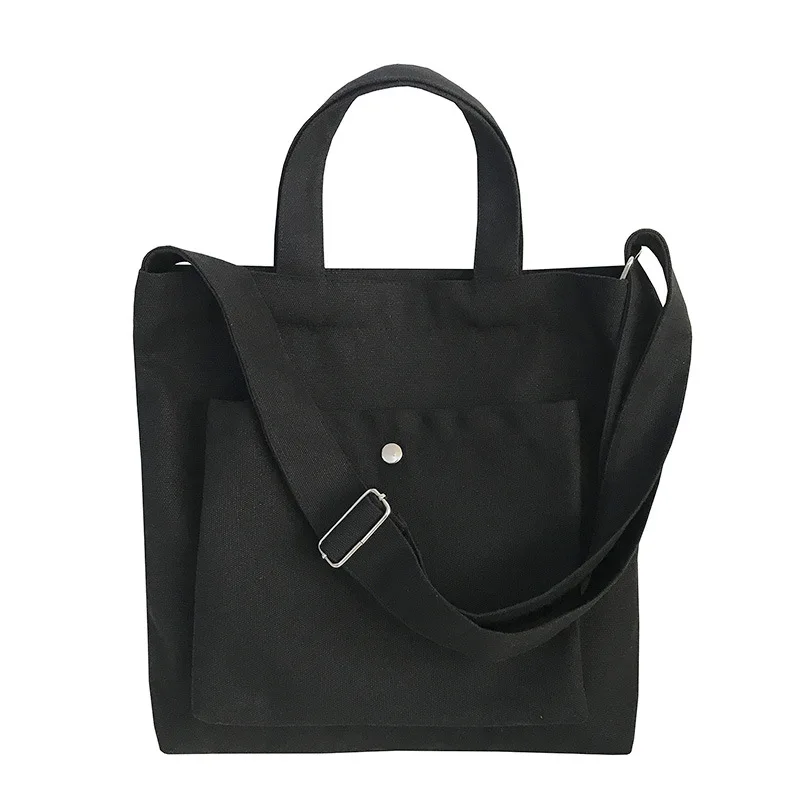 

New style literary canvas female bag shopping bag customization