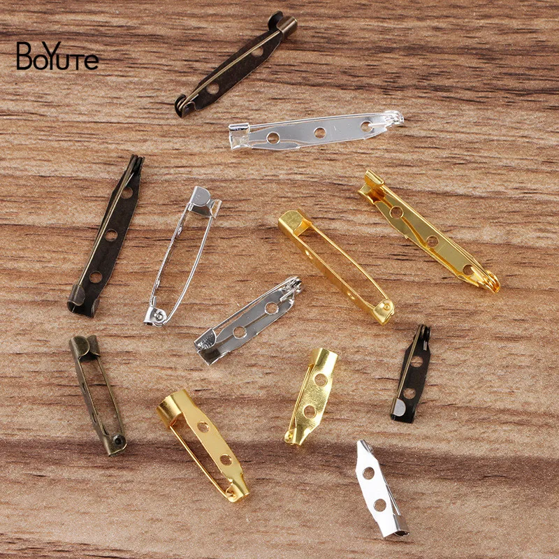 

BoYuTe (500 Pieces/Lot) 20MM 25MM 30MM Length Metal Iron Pins Brooch Pins Diy Handmade Jewelry Accessories