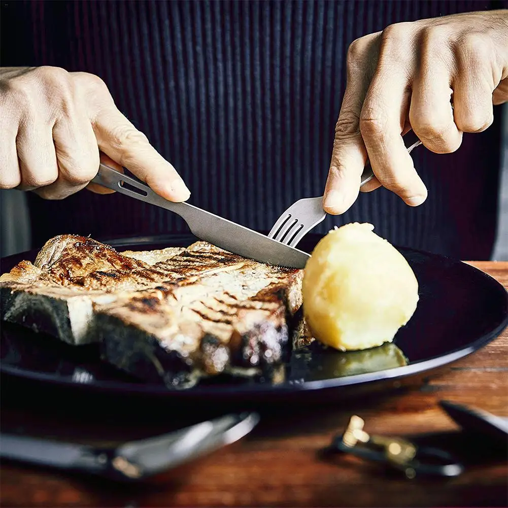 Титан посуда вилка ложка Походная для приготовления пищи в походе легкий