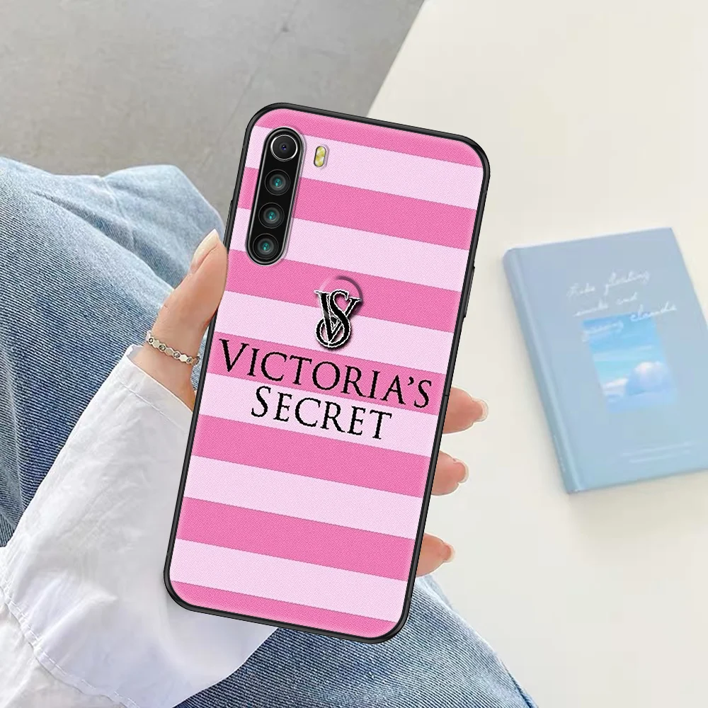 

Victorias VS SecretS pink Phone case For Xiaomi Redmi Note 7 7A 8 8T 9 9A 9S 10 K30 Pro Ultra black painting funda 3D prime