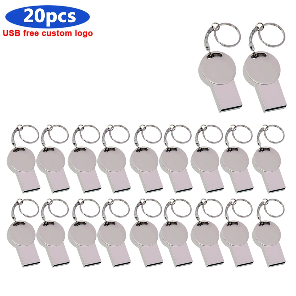 

Металлический водонепроницаемый флеш-накопитель Usb 2,0, 20 шт./лот, 64 ГБ, Usb флеш-накопитель, 4 ГБ, 8 ГБ, 16 ГБ, 32 ГБ, флеш-накопитель для свадьбы