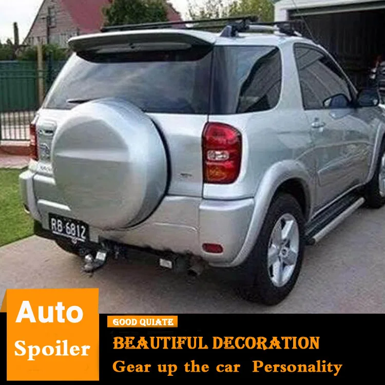 Спойлер для Toyota RAV 4 2001 2002 2003 2004 с стоп сигналами из АБС пластика автомобильного