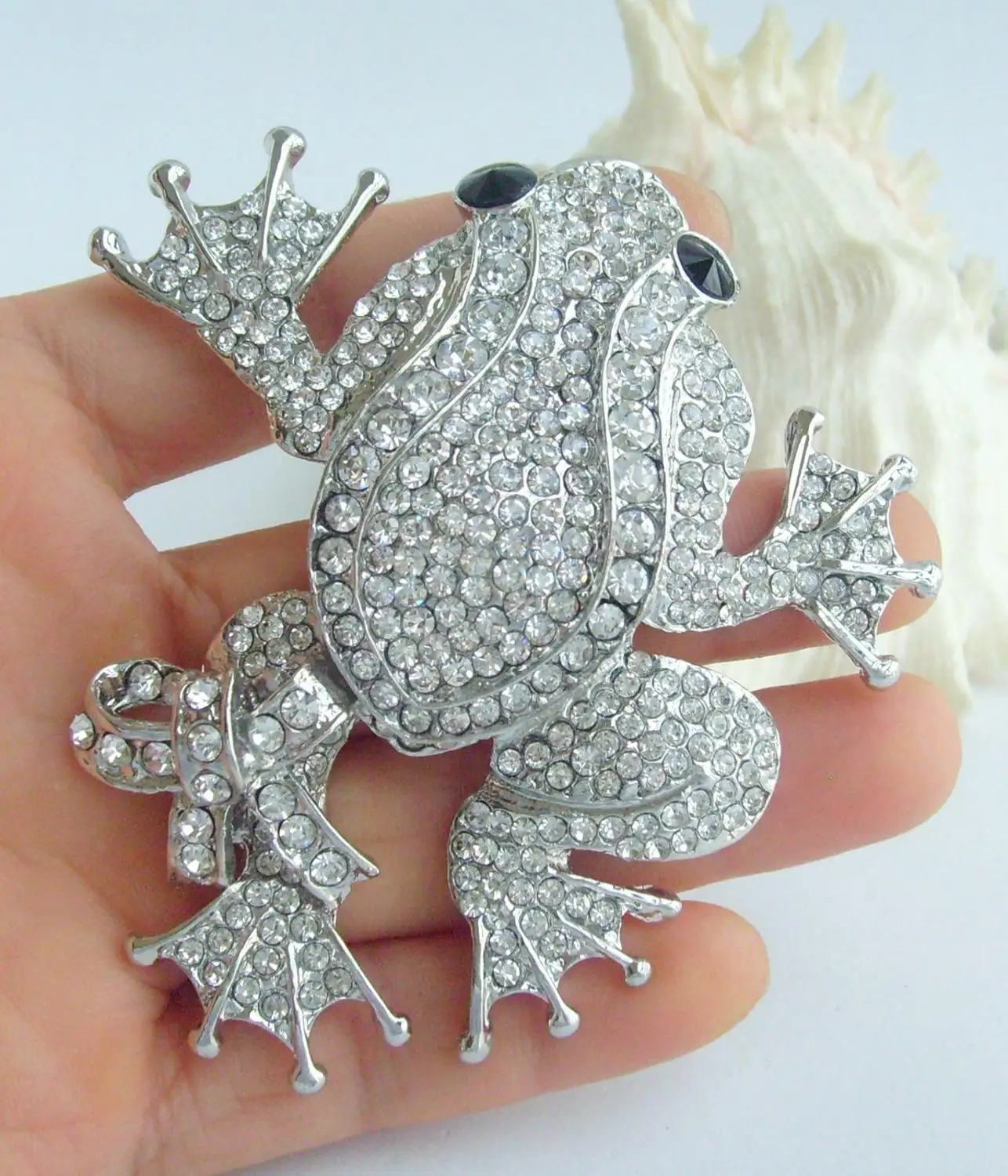 Уникальная подвеска в виде лягушки диаметром 3 54 дюйма прозрачный кристалл со