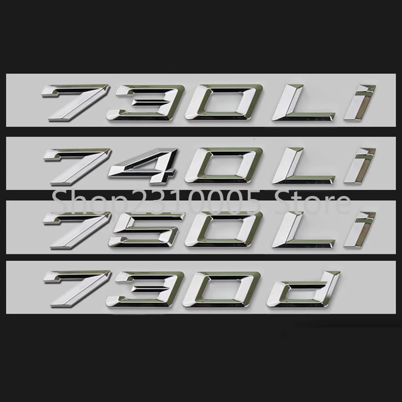 

730d 735d 740d 745d 750d 760d 730i 735i 740i 745i 750i 760i 730Li 740Li 750Ld Эмблема для багажника автомобиля BMW 7-series