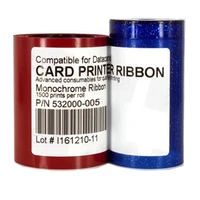 red 1500prints ribbon for datacard 532000 005 552954 504 card printernew compatible