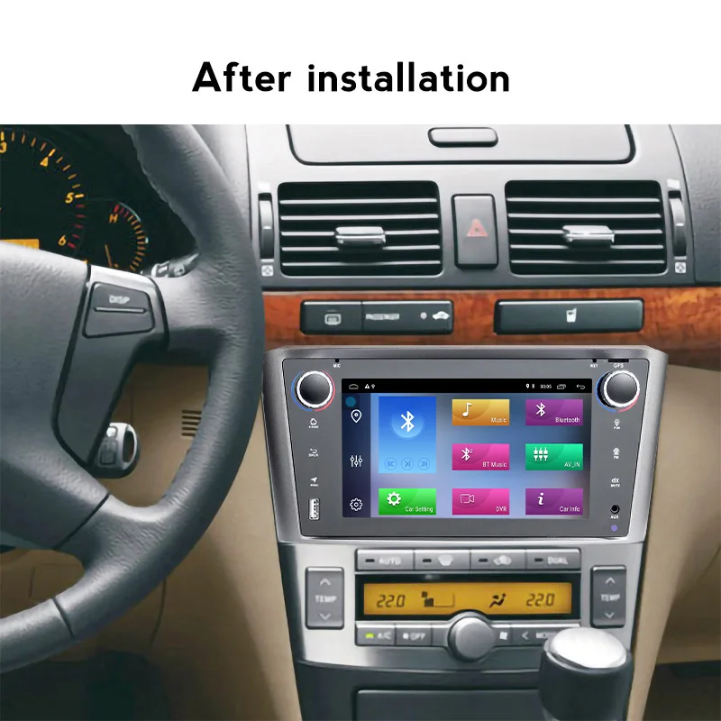 Автомобильное радио Octa-Core Android 11 DSP 7 &quotдля Toyota Avensis T25 2002 2003 2004 2005 2006 2008 Мультимедиа