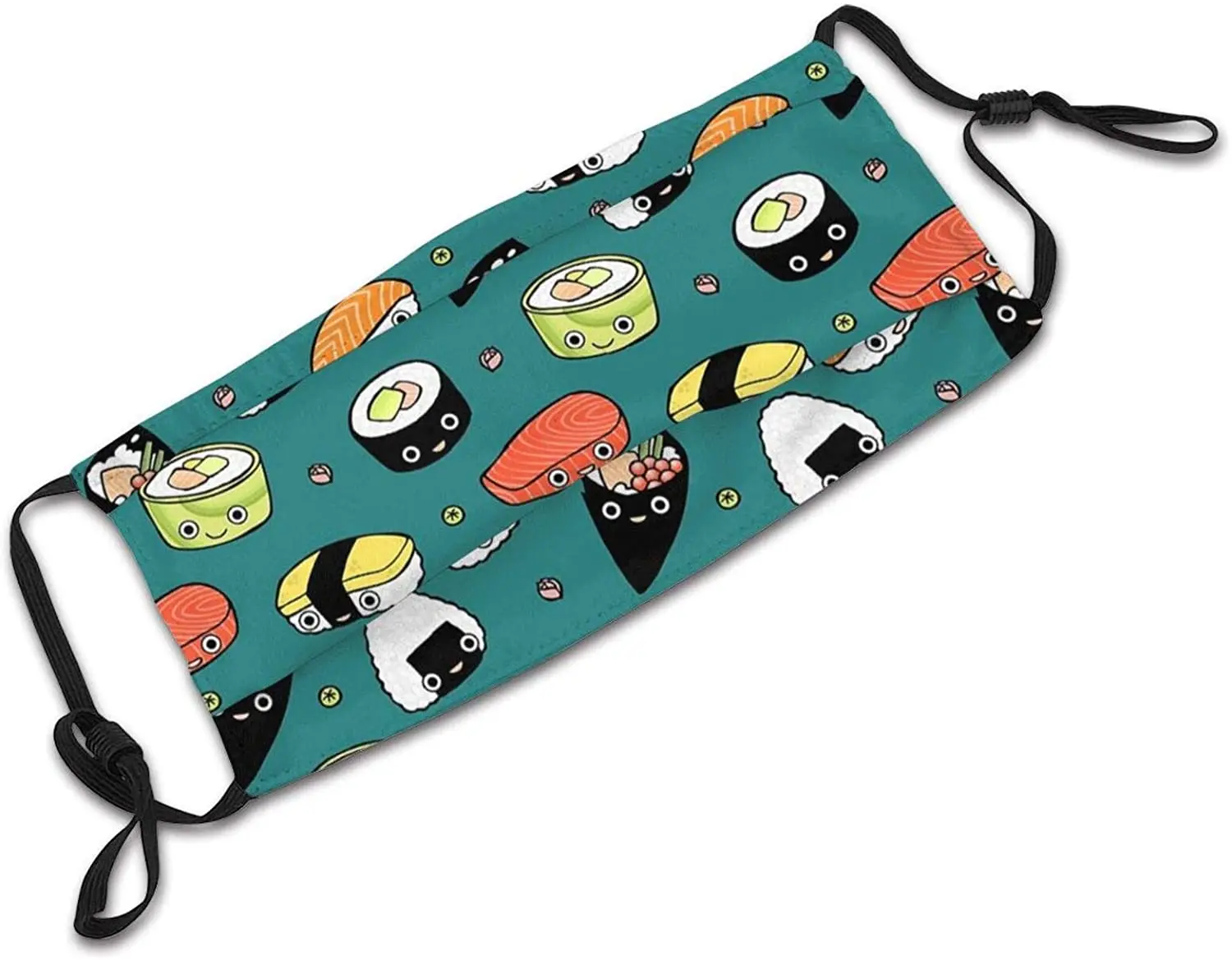 Японские суши маска для лица с фильтром карманная моющаяся многоразовая