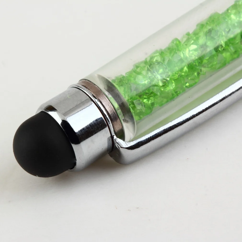 С украшением в виде кристаллов ручка стилус со стразами + Шариковая 2 1 емкостный