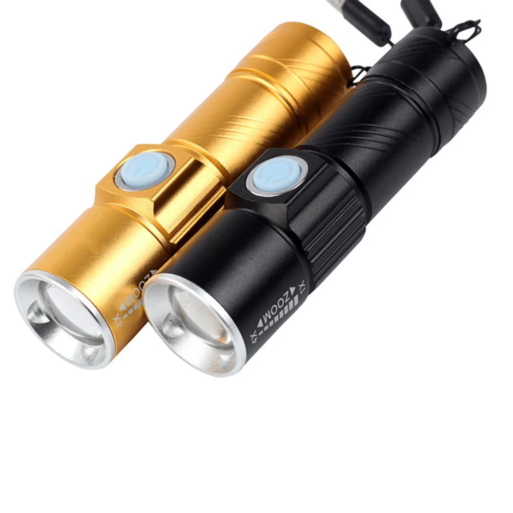

Cycling Bicycle Light 2000 Lumen USB Rechargeable Bike Front Light MTB Bike Light Zoom Flashlight Waterproof Built-in Battery
