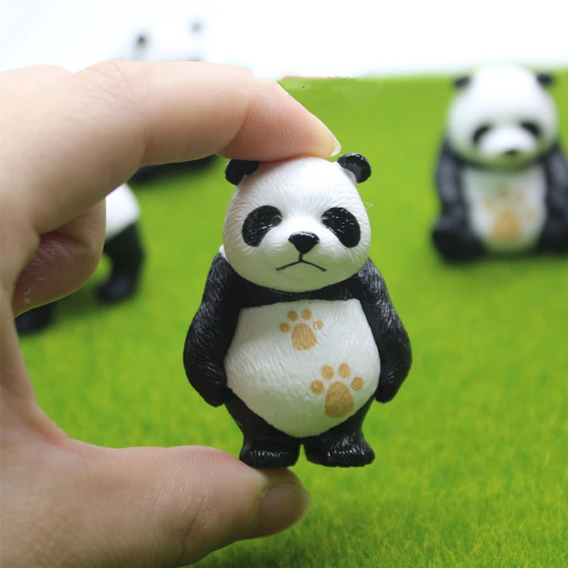 4 шт./компл. с милой пандой фигурка из ПВХ Забавный украшение для сказочного сада