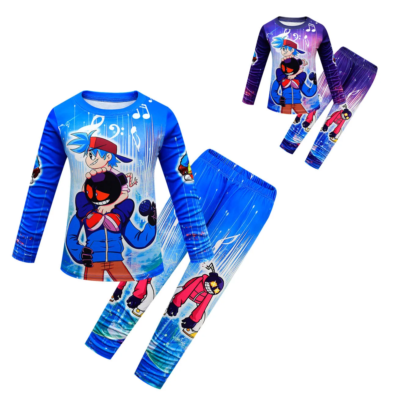 

Комплект детской одежды для сна, Детские комплекты одежды для мальчиков и девочек, пижама Funkin для рождества, топы, наряды, Осенние костюмы для малышей