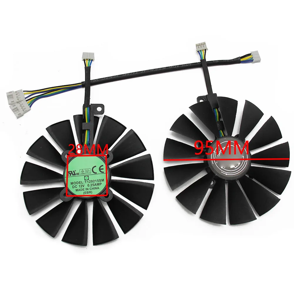 Кулер для видеокарты ASUS STRIX RX570 DC 12 В|Кулеры и системы охлаждения компьютера| |