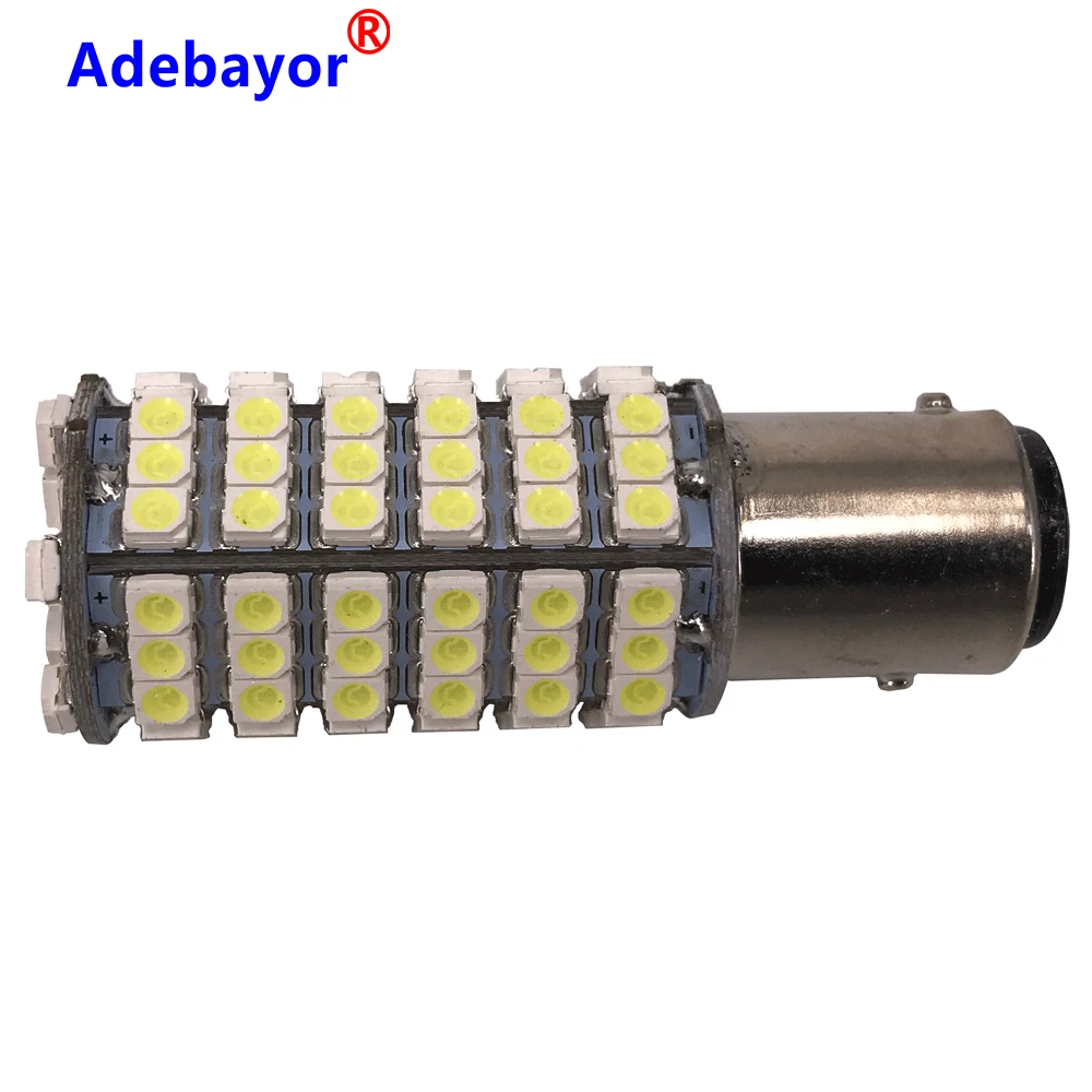2PCS Car 1157 BAY15D 120 LED 3528 SMD 12V Auto Brake Light Parking Warning High Mount White | Автомобили и мотоциклы