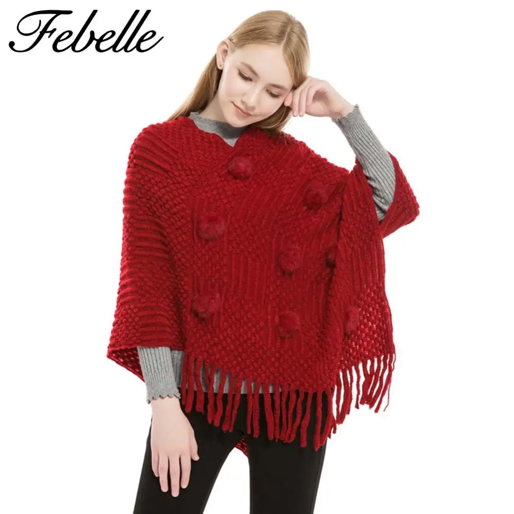 Febelle зимний женский шарф имитация кашемировой шали теплый плащ больших размеров