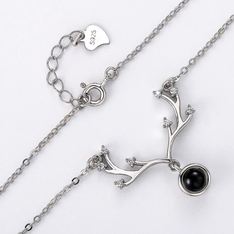 

Memory of love along the way has your sterling silver pendant necklace 100 language I love you necklace projection valentine3