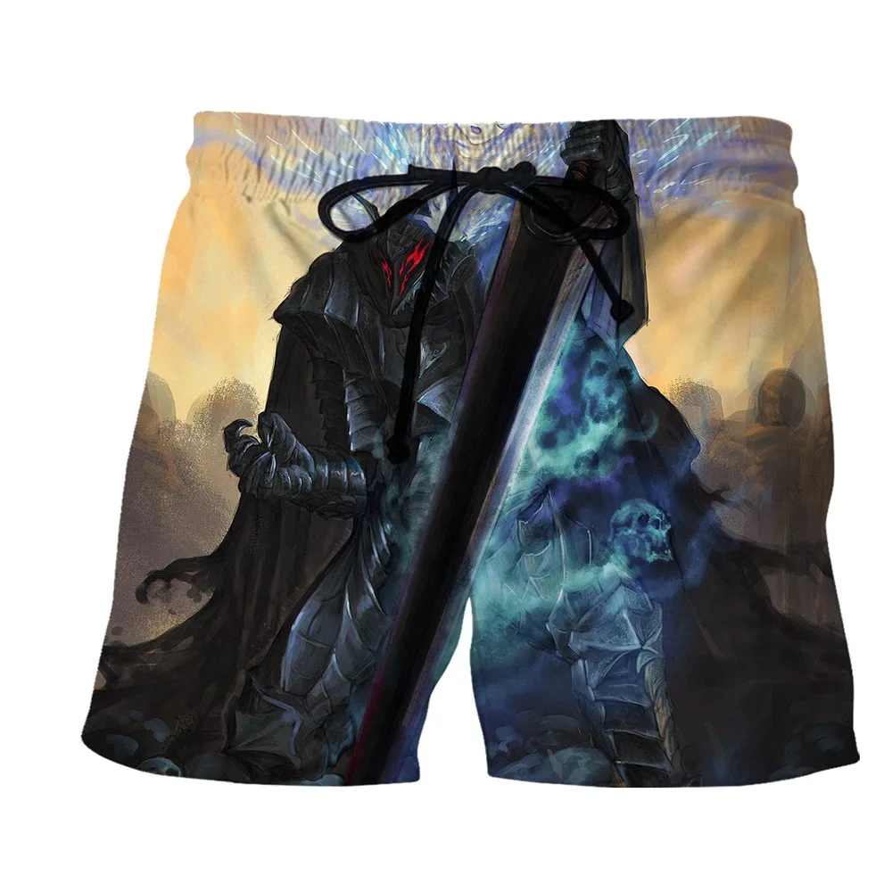 

SONSPEE 3D Printed Men's Pants Berserker Summer Shorts Domineering Passionate Ladies Casual Combat Street Hip-hop Sweatpants