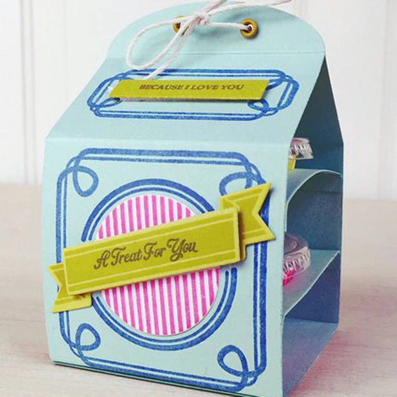 Набор вырубных штампов &quotчашка для закусок коробка 2019 ремесла трафарет DIY