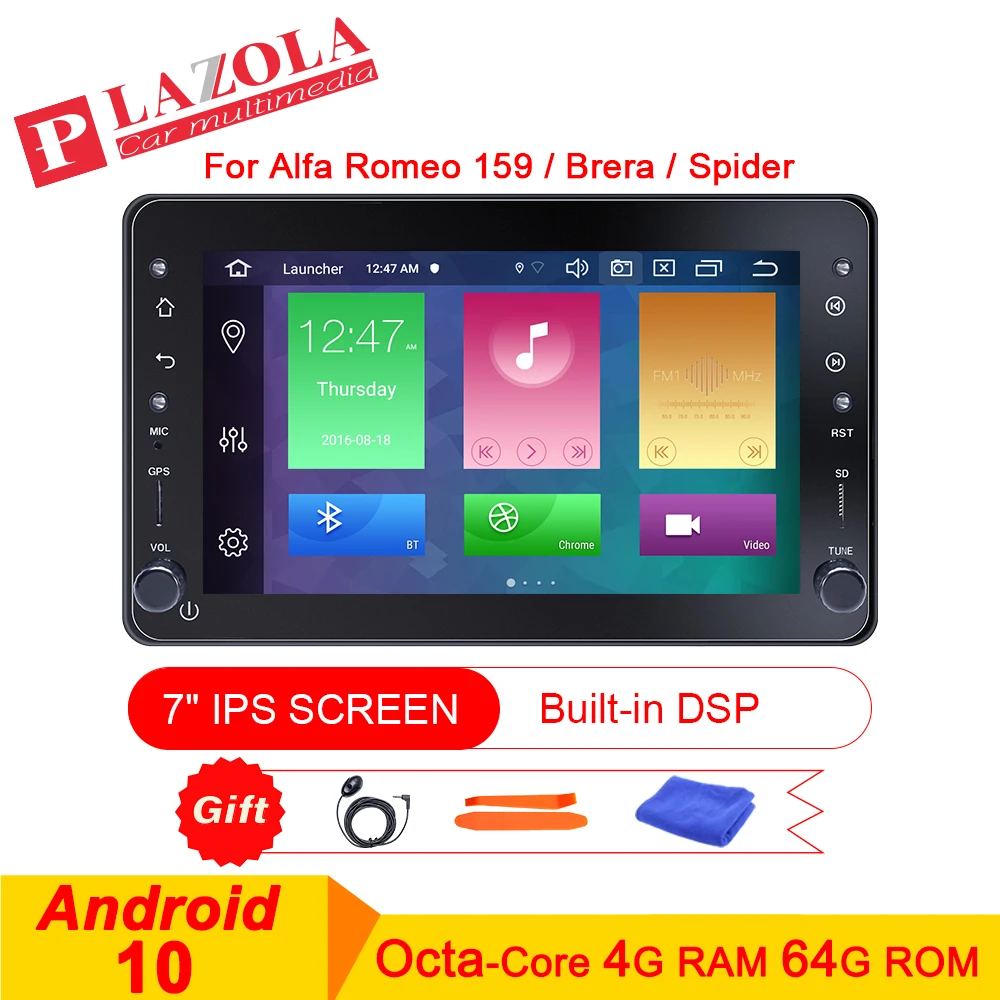 Автомобильный мультимедийный DVD проигрыватель на Android для Alfa Romeo Spider Brera 159 Sportwagon